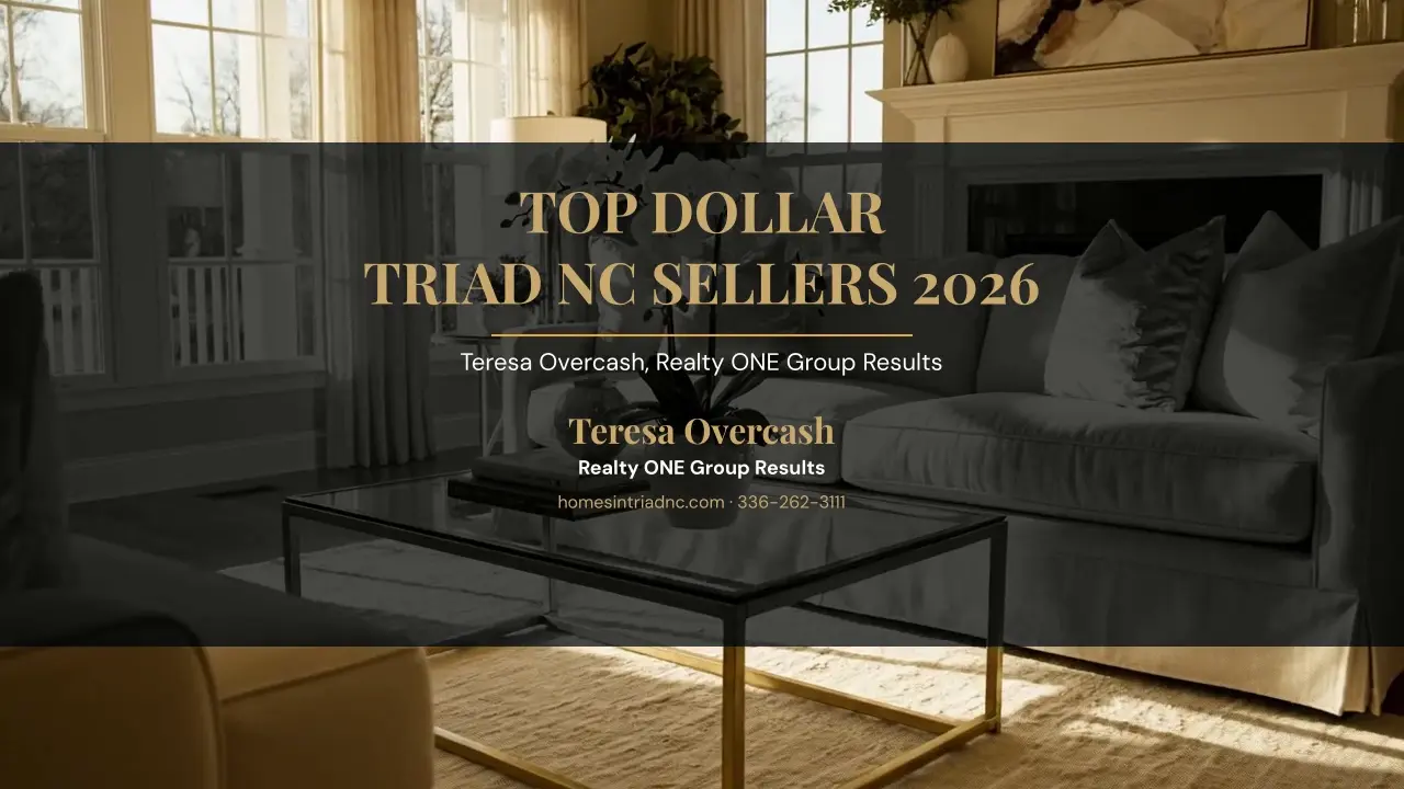 Home Selling Tips: How to Get Top Dollar in NC 2026 (Updated May 9) — Teresa Overcash, Realty ONE Group Results NC