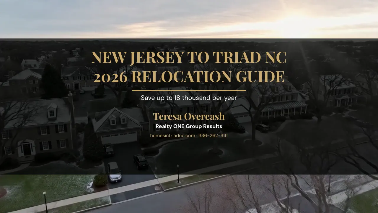 Nj To Triad NC 2026 Poster — Teresa Overcash, Realty ONE Group Results NC
